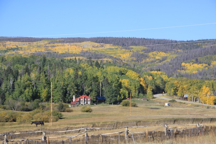 Ranches en herfstkleuren in Colorado